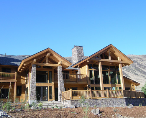 Timber Frame Home Under Construction